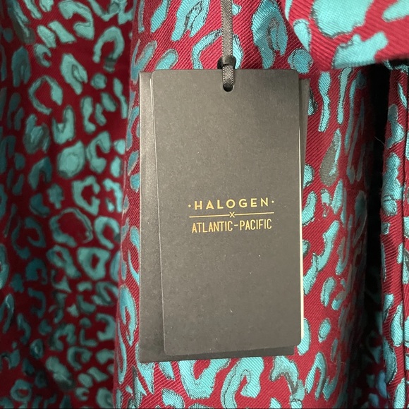 NWT Halogen Atlantic Pacific Leopard Print Dress Sz: M - Picture 8 of 11